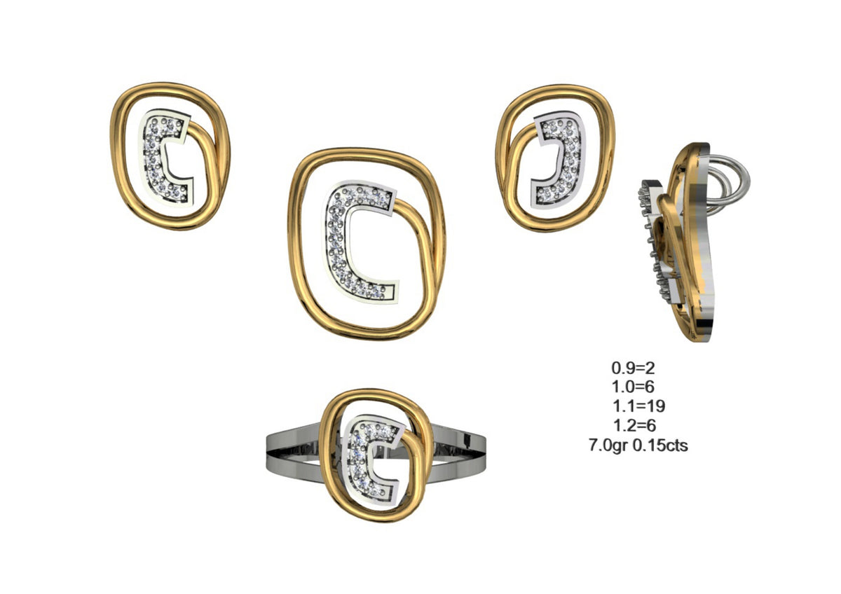 160 Pendant Sets STL & 3DM Files