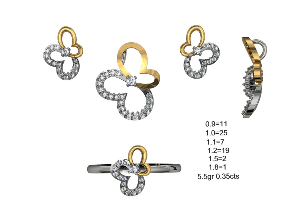 160 Pendant Sets STL & 3DM Files