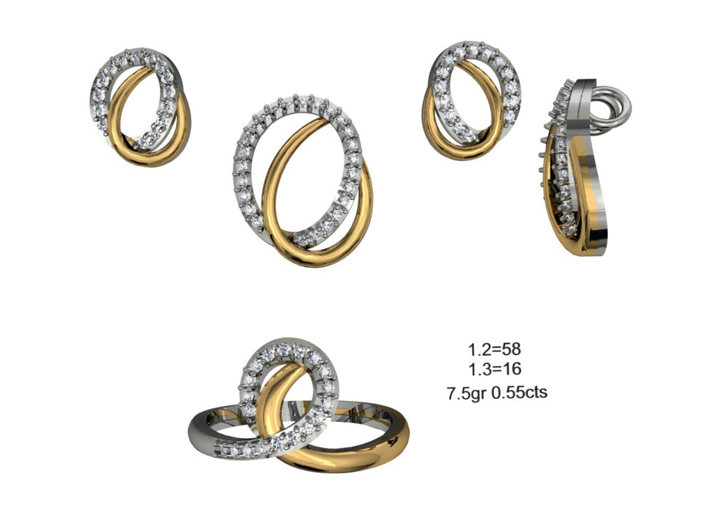 160 Pendant Sets STL & 3DM Files