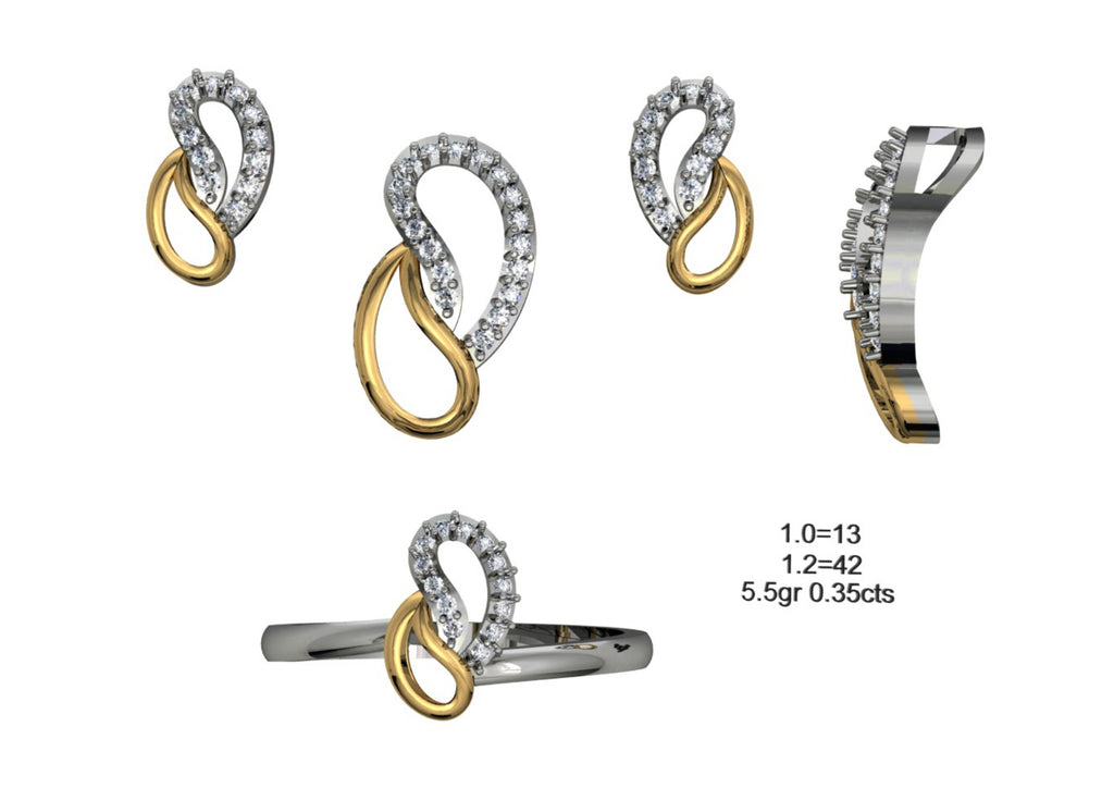 160 Pendant Sets STL & 3DM Files