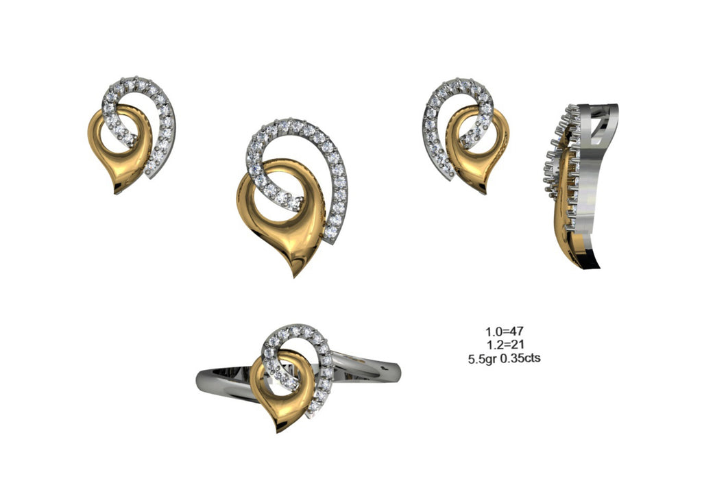160 Pendant Sets STL & 3DM Files