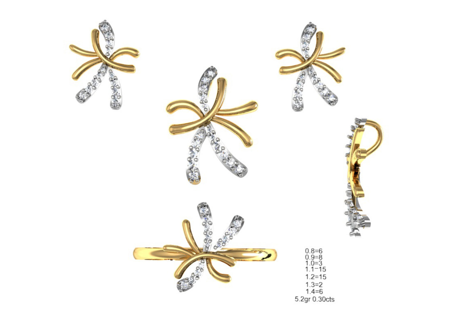 160 Pendant Sets STL & 3DM Files