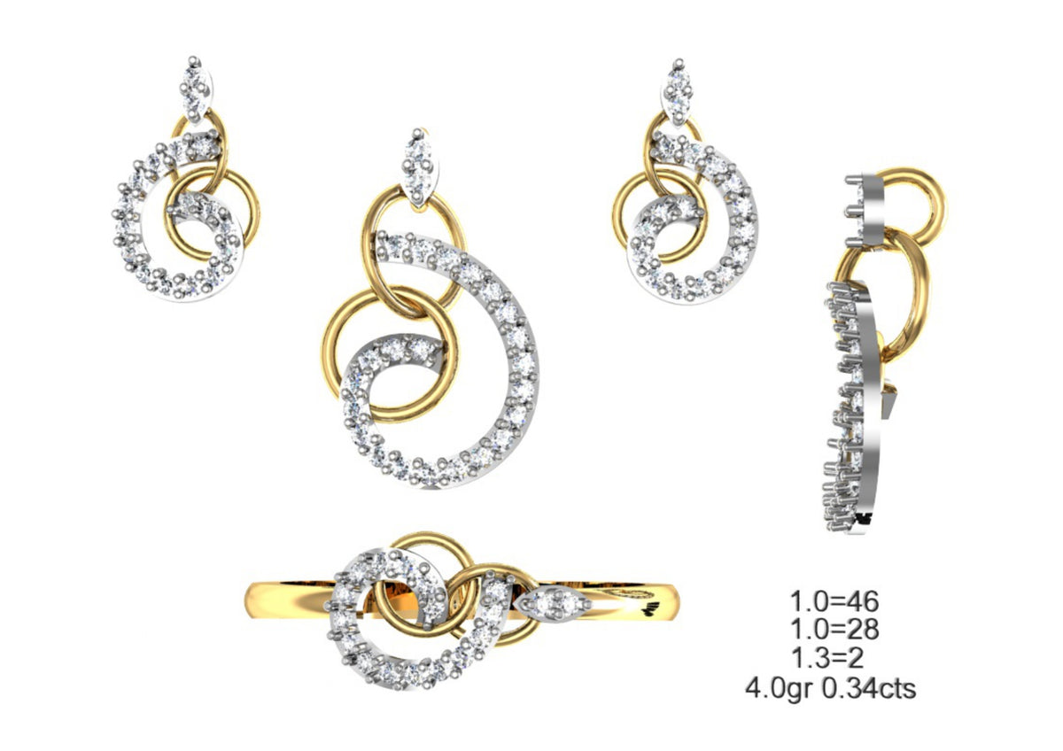 160 Pendant Sets STL & 3DM Files