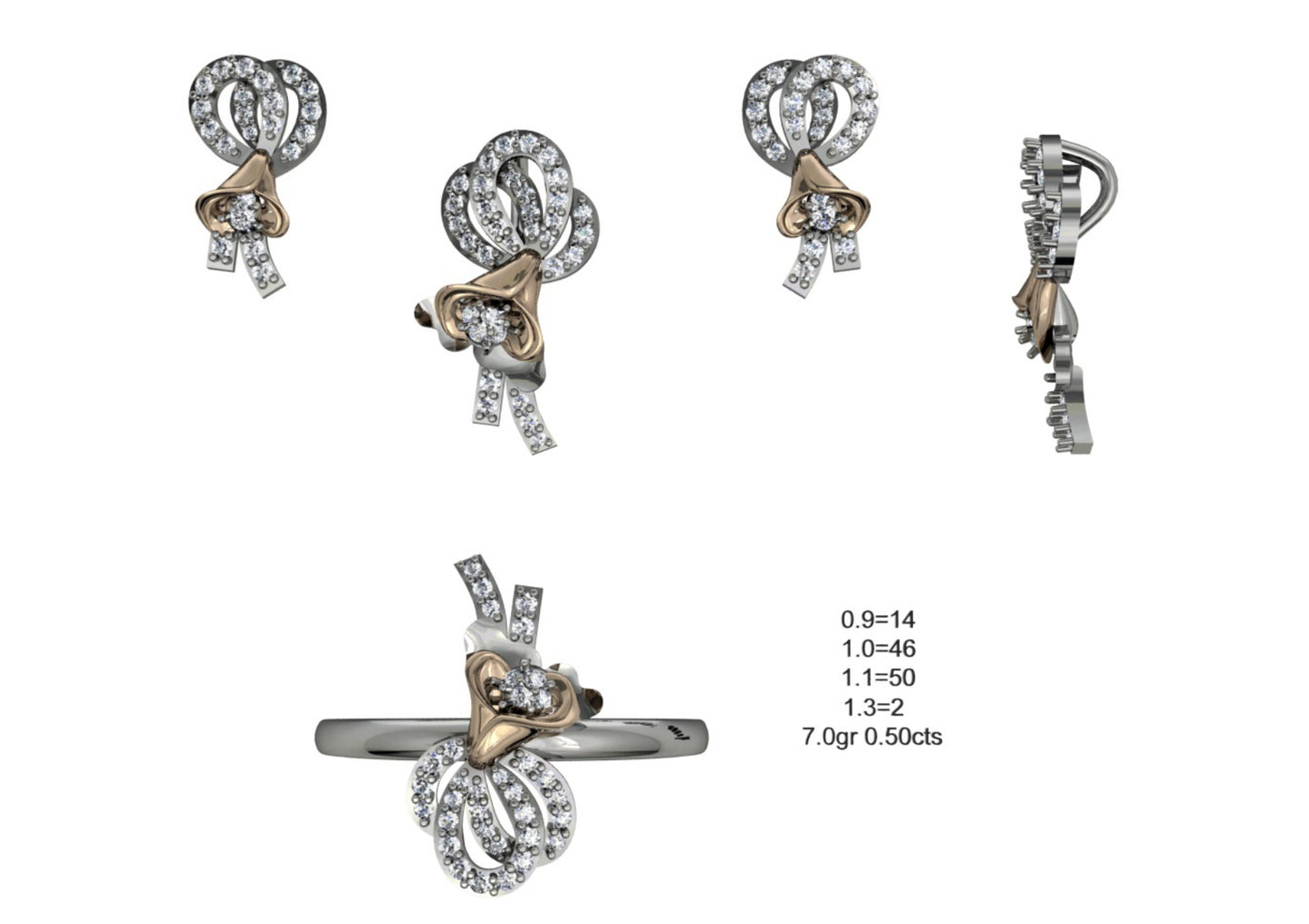 160 Pendant Sets STL & 3DM Files