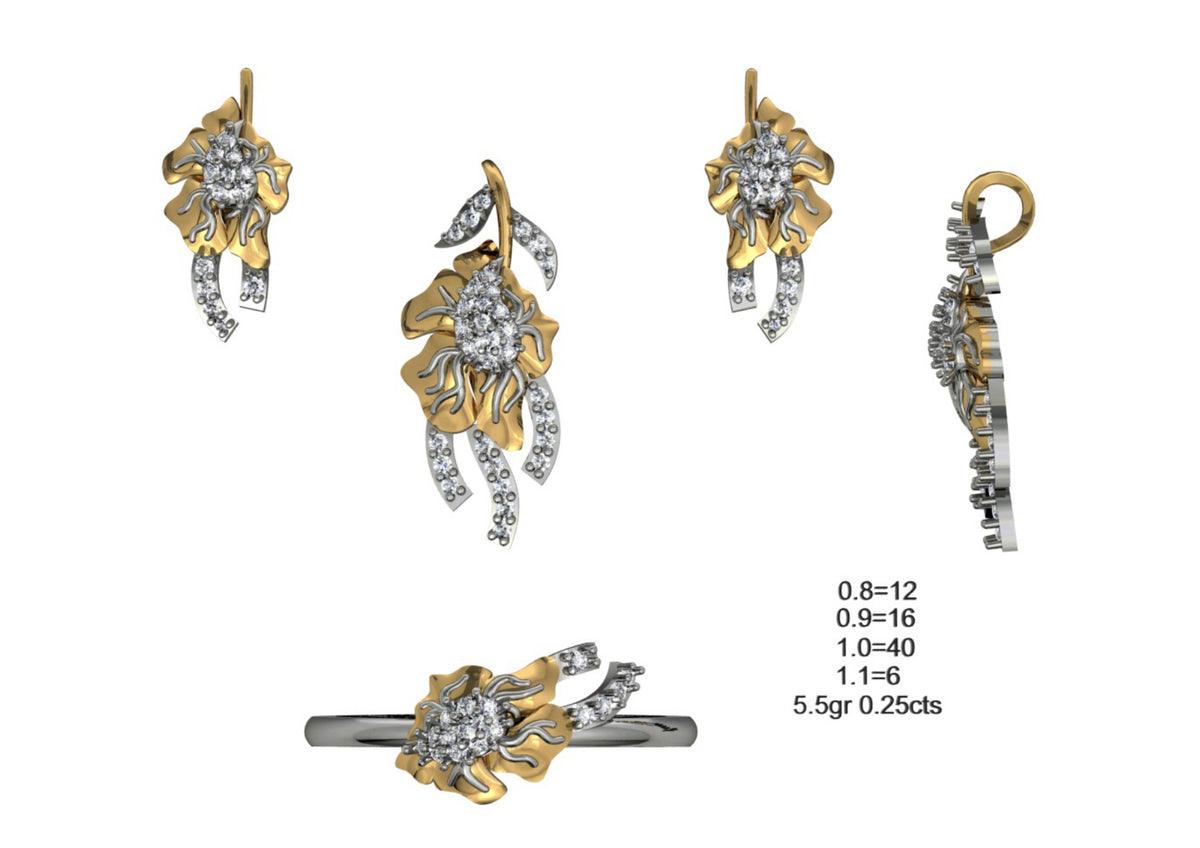 160 Pendant Sets STL & 3DM Files
