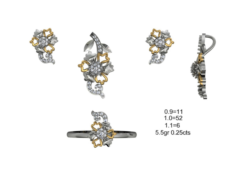160 Pendant Sets STL & 3DM Files