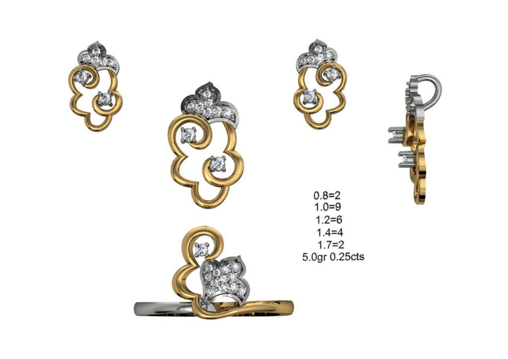 160 Pendant Sets STL & 3DM Files
