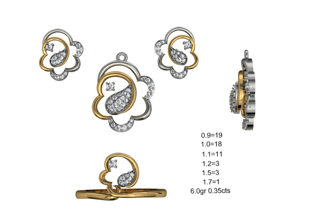 160 Pendant Sets STL & 3DM Files