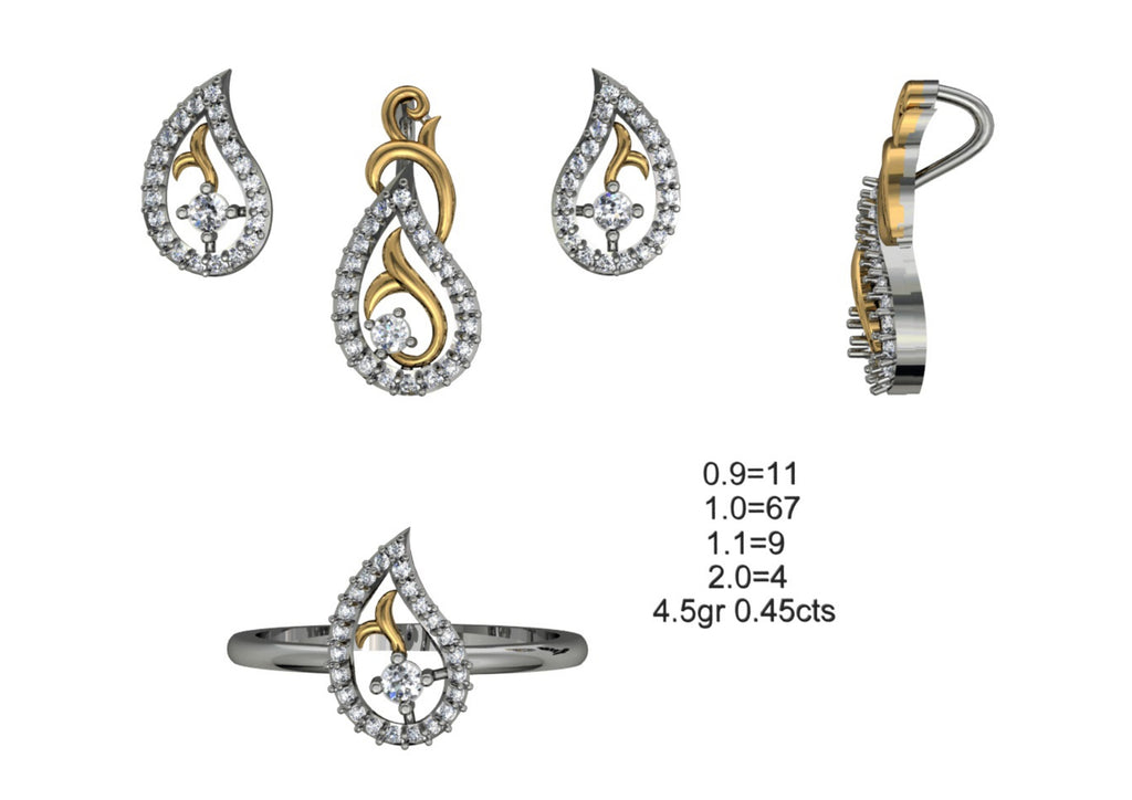 160 Pendant Sets STL & 3DM Files