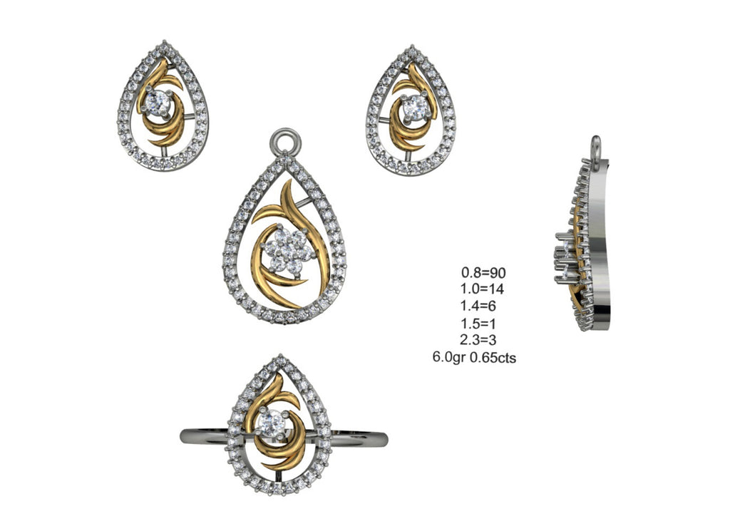 160 Pendant Sets STL & 3DM Files