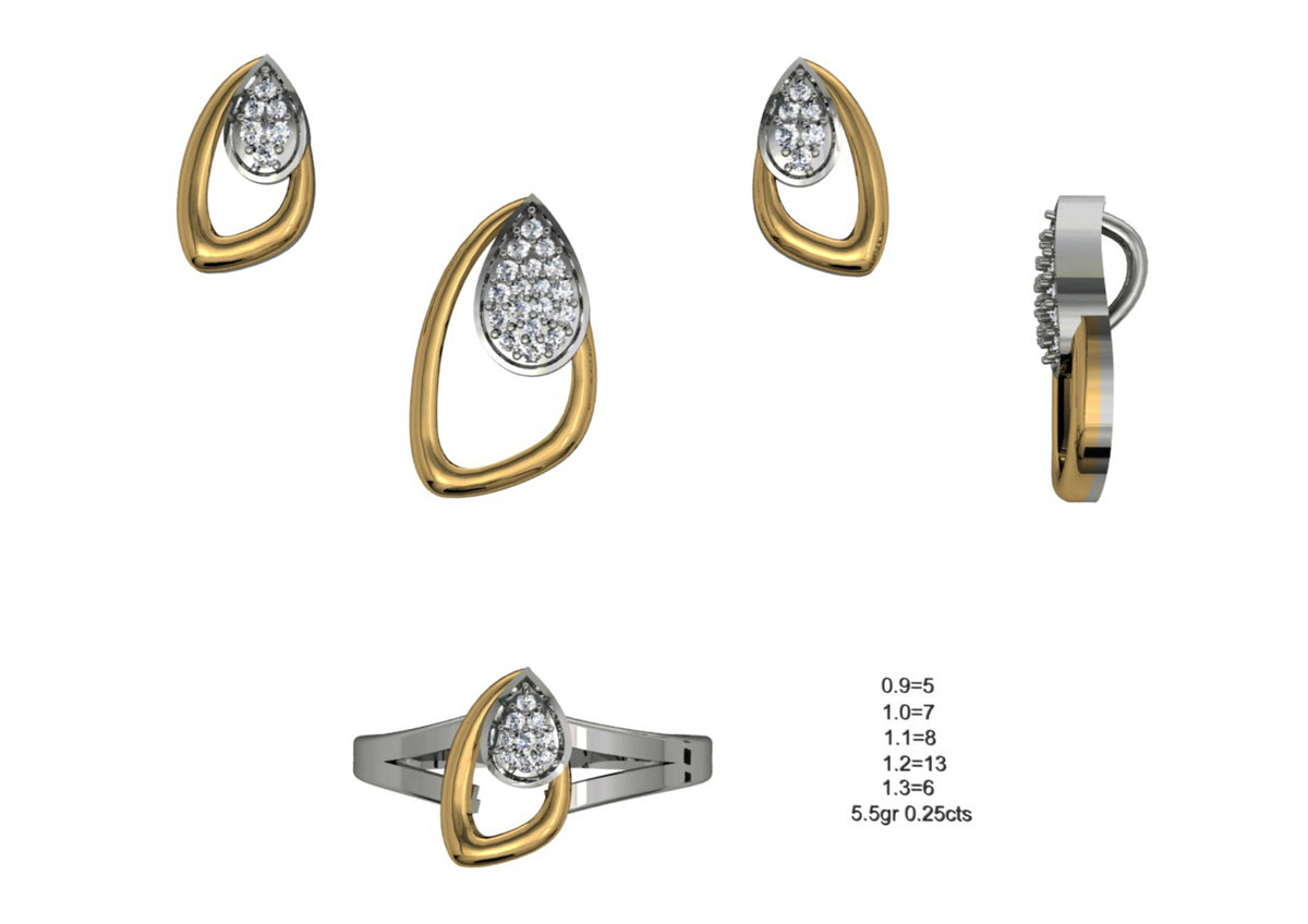 160 Pendant Sets STL & 3DM Files