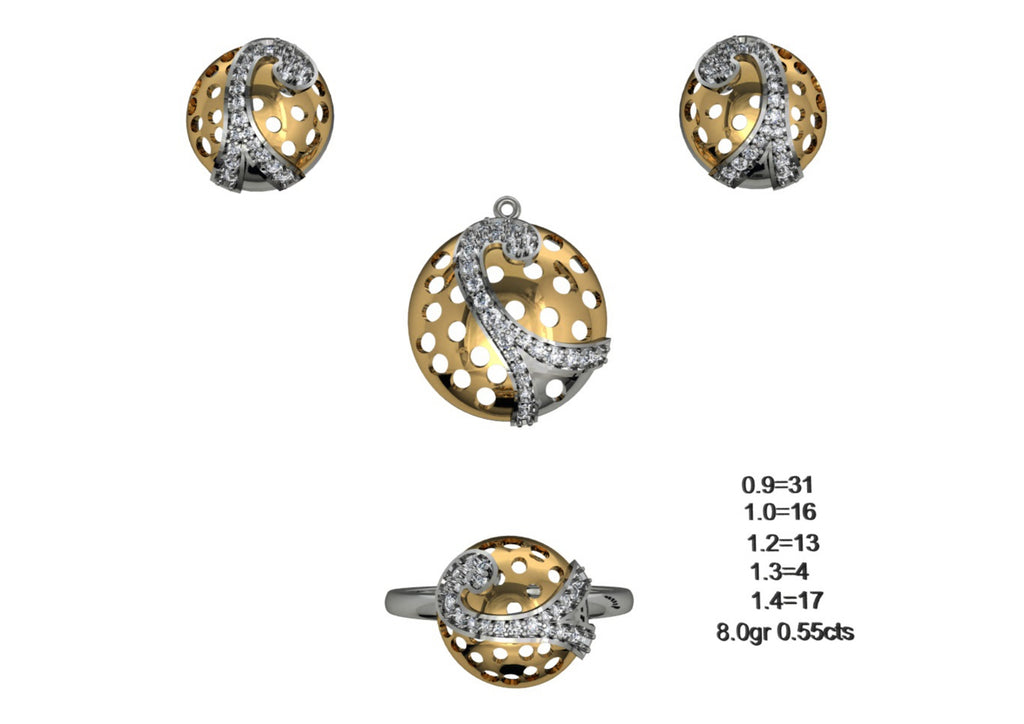 160 Pendant Sets STL & 3DM Files