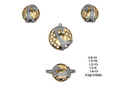 160 Pendant Sets STL & 3DM Files