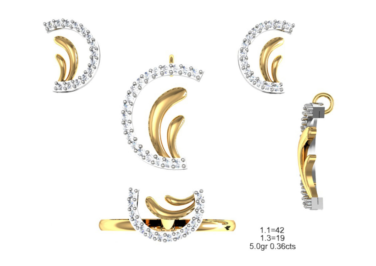 160 Pendant Sets STL & 3DM Files