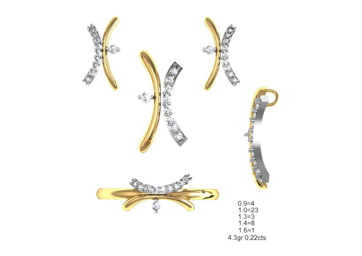 160 Pendant Sets STL & 3DM Files