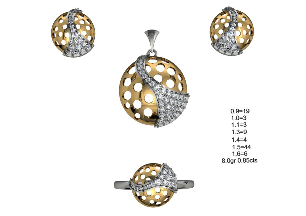 160 Pendant Sets STL & 3DM Files
