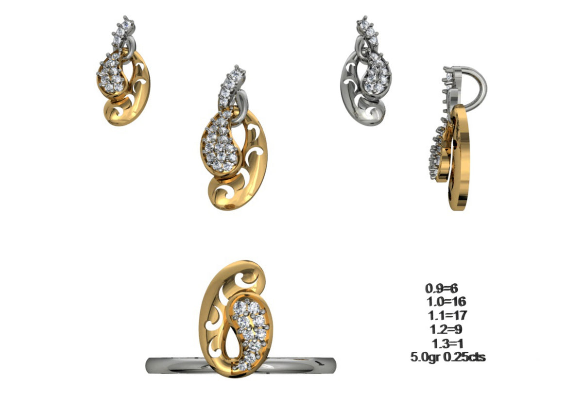 160 Pendant Sets STL & 3DM Files