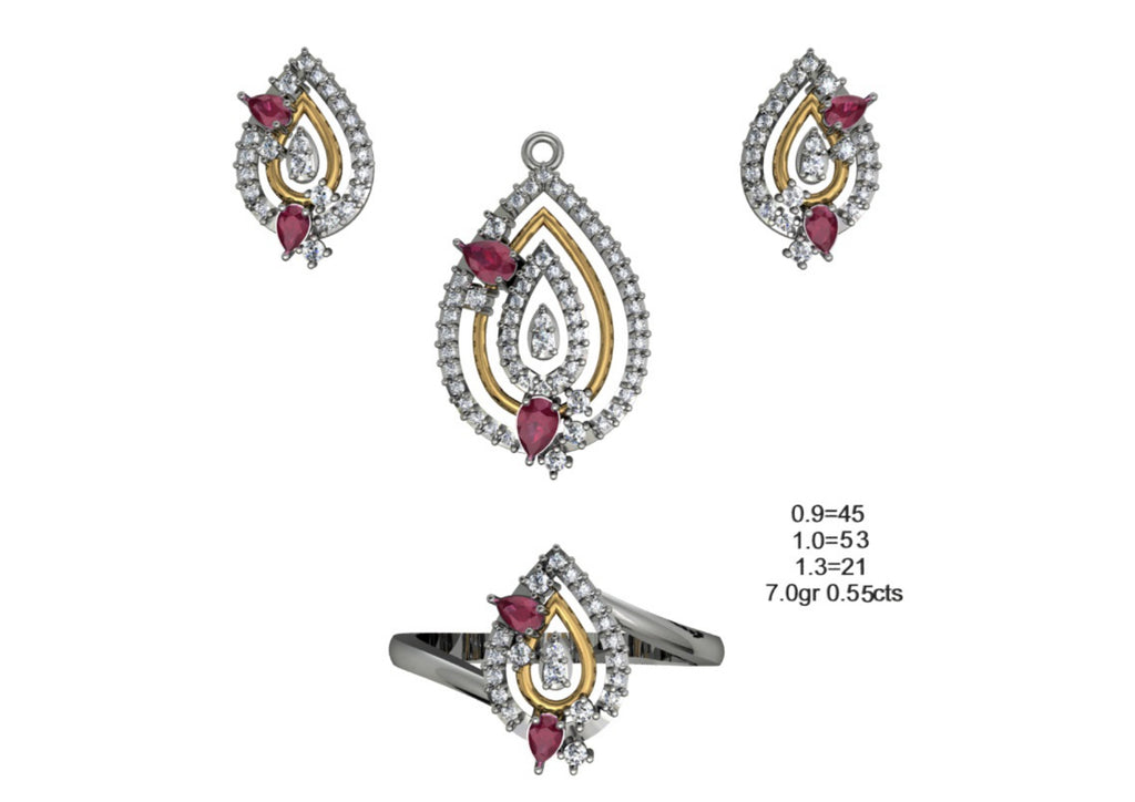 160 Pendant Sets STL & 3DM Files