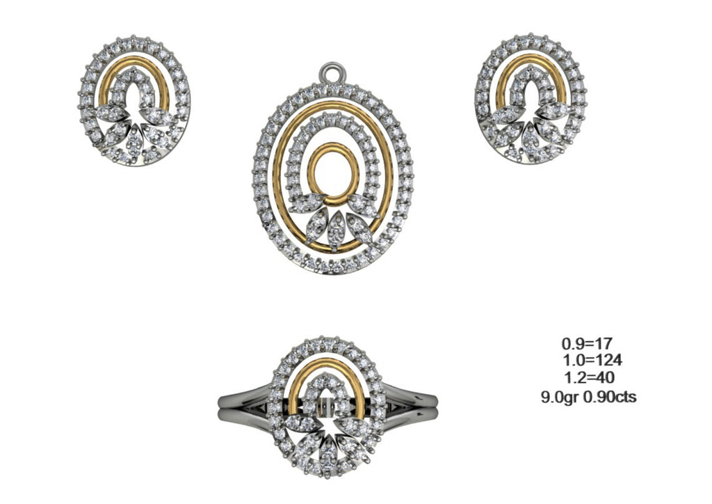 160 Pendant Sets STL & 3DM Files