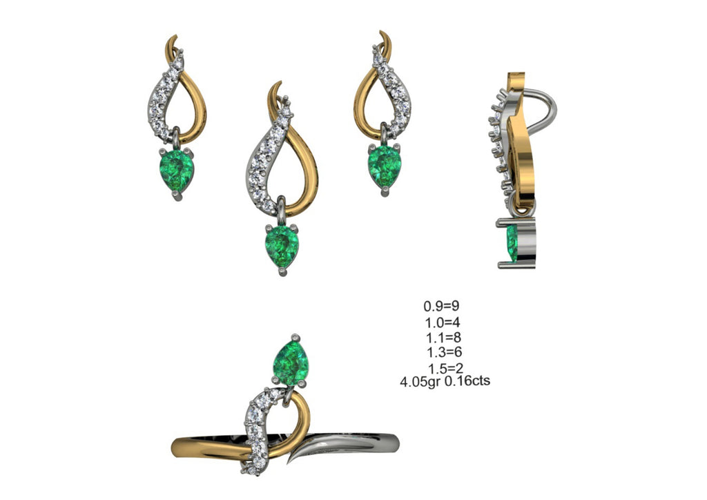 160 Pendant Sets STL & 3DM Files