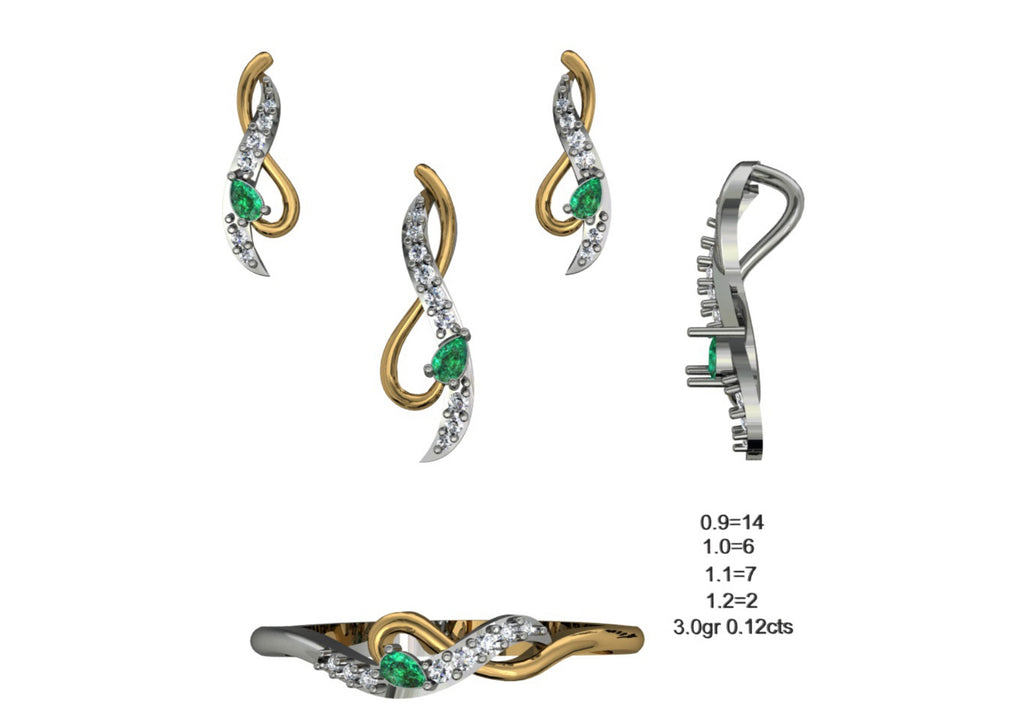 160 Pendant Sets STL & 3DM Files