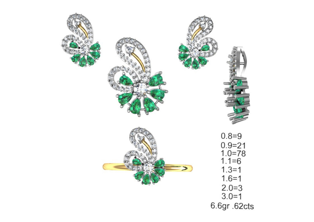 160 Pendant Sets STL & 3DM Files