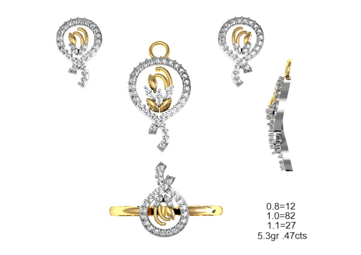 160 Pendant Sets STL & 3DM Files