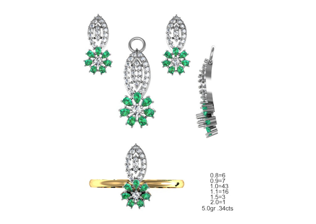 160 Pendant Sets STL & 3DM Files