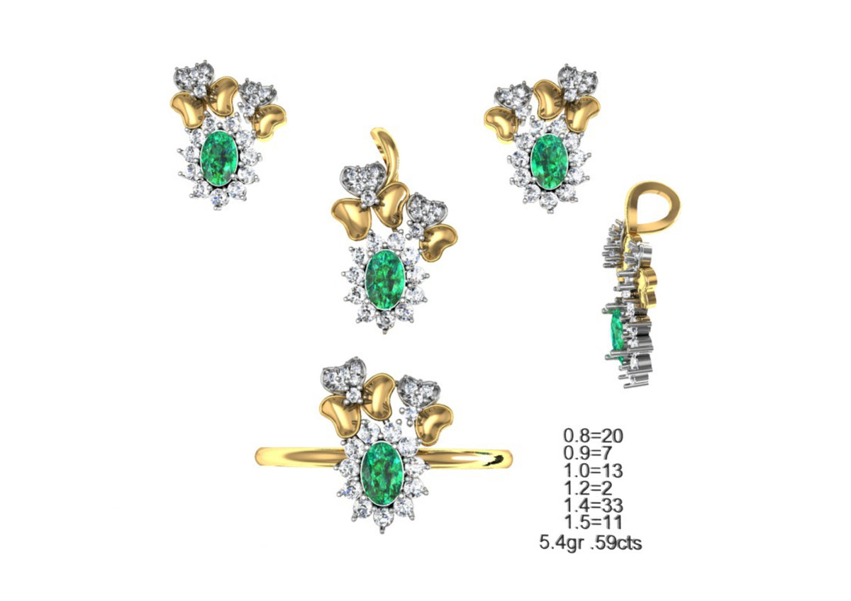 160 Pendant Sets STL & 3DM Files