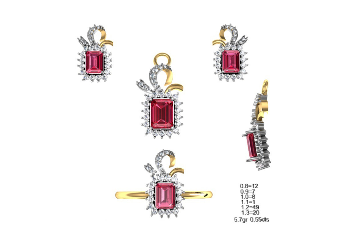 160 Pendant Sets STL & 3DM Files