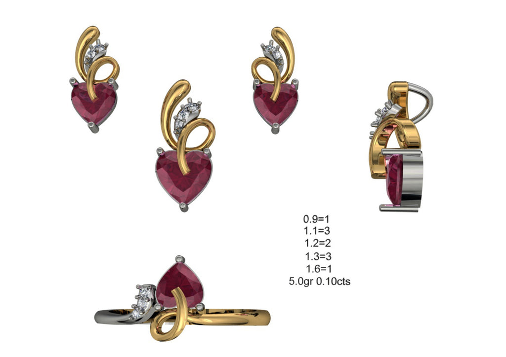 160 Pendant Sets STL & 3DM Files