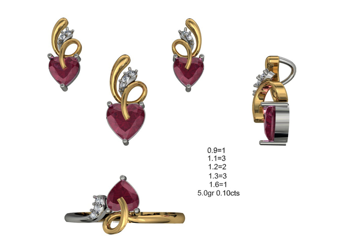 160 Pendant Sets STL & 3DM Files