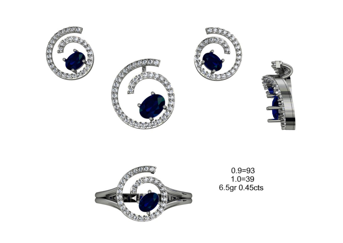160 Pendant Sets STL & 3DM Files