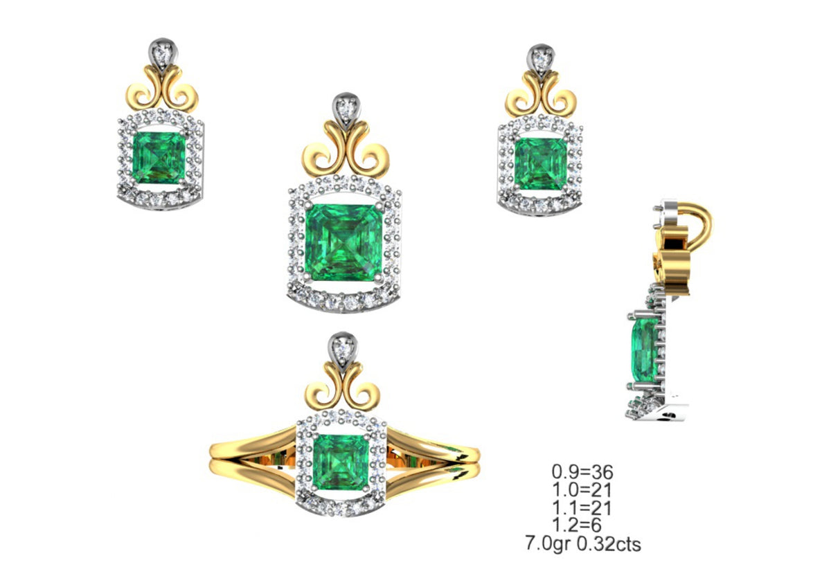 160 Pendant Sets STL & 3DM Files