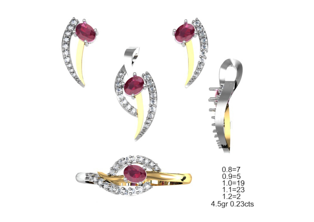 160 Pendant Sets STL & 3DM Files