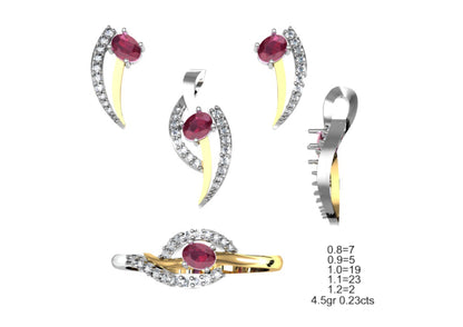 160 Pendant Sets STL & 3DM Files