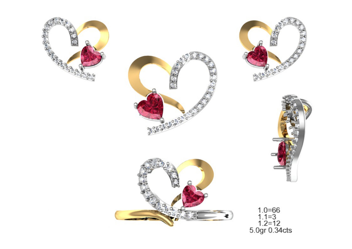 160 Pendant Sets STL & 3DM Files