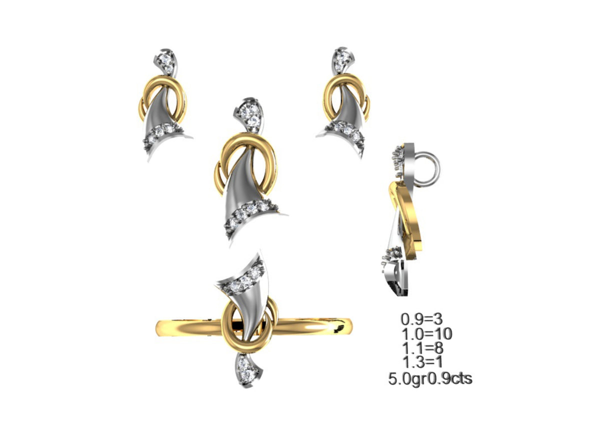 160 Pendant Sets STL & 3DM Files