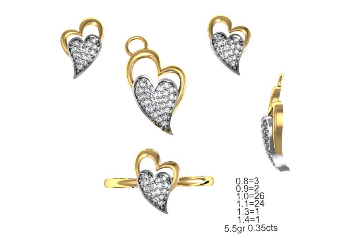 160 Pendant Sets STL & 3DM Files