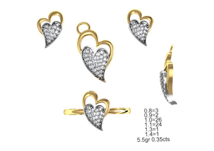 160 Pendant Sets STL & 3DM Files