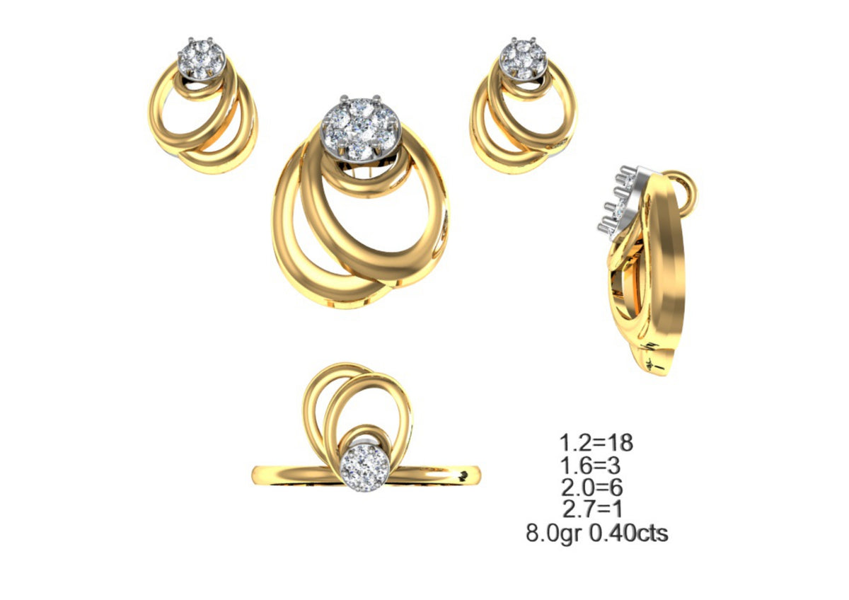 160 Pendant Sets STL & 3DM Files