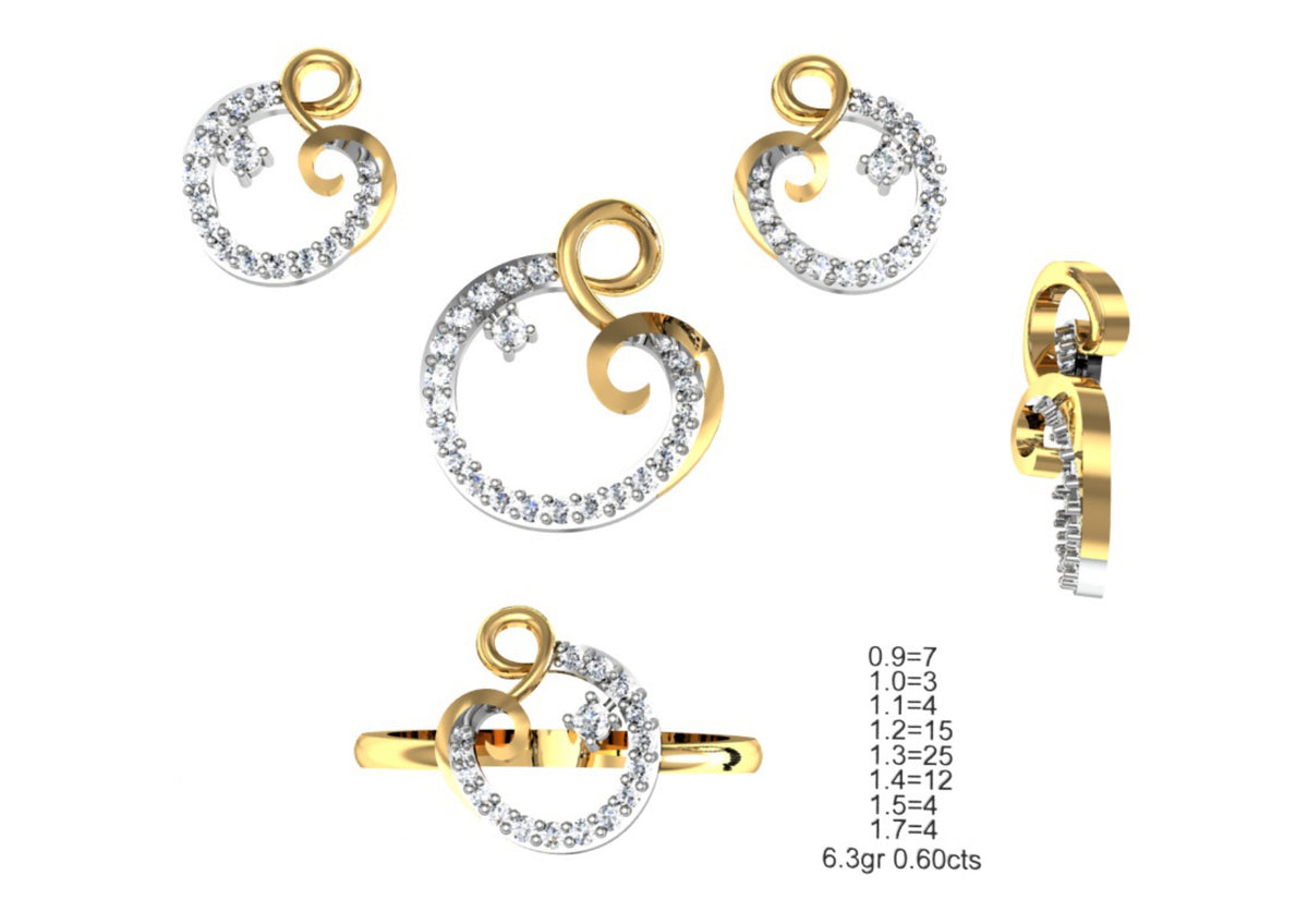 160 Pendant Sets STL & 3DM Files