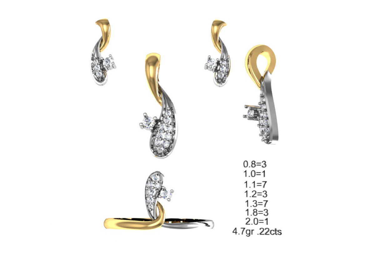160 Pendant Sets STL & 3DM Files