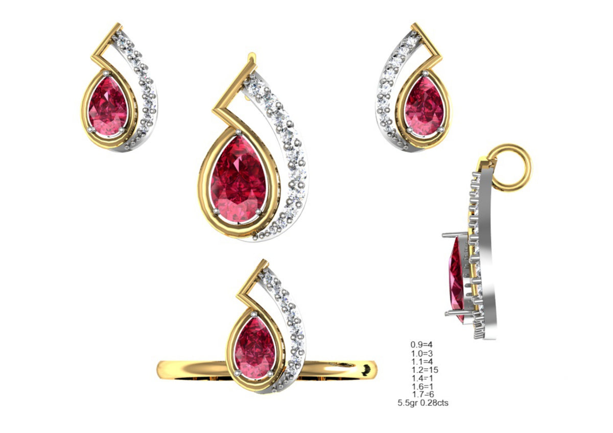 160 Pendant Sets STL & 3DM Files