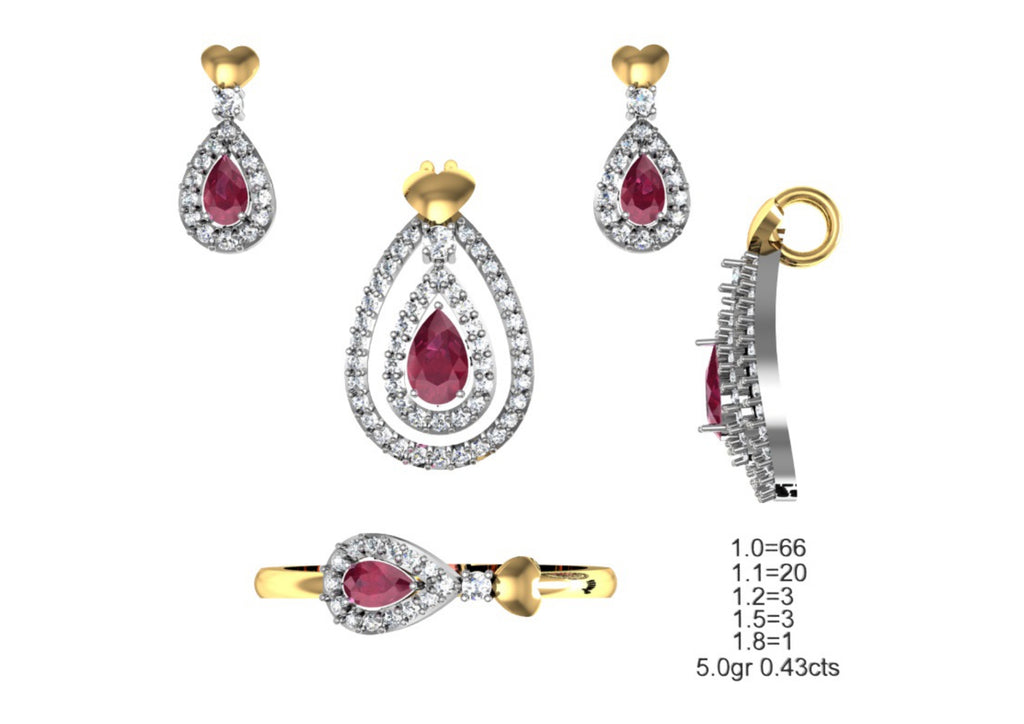160 Pendant Sets STL & 3DM Files