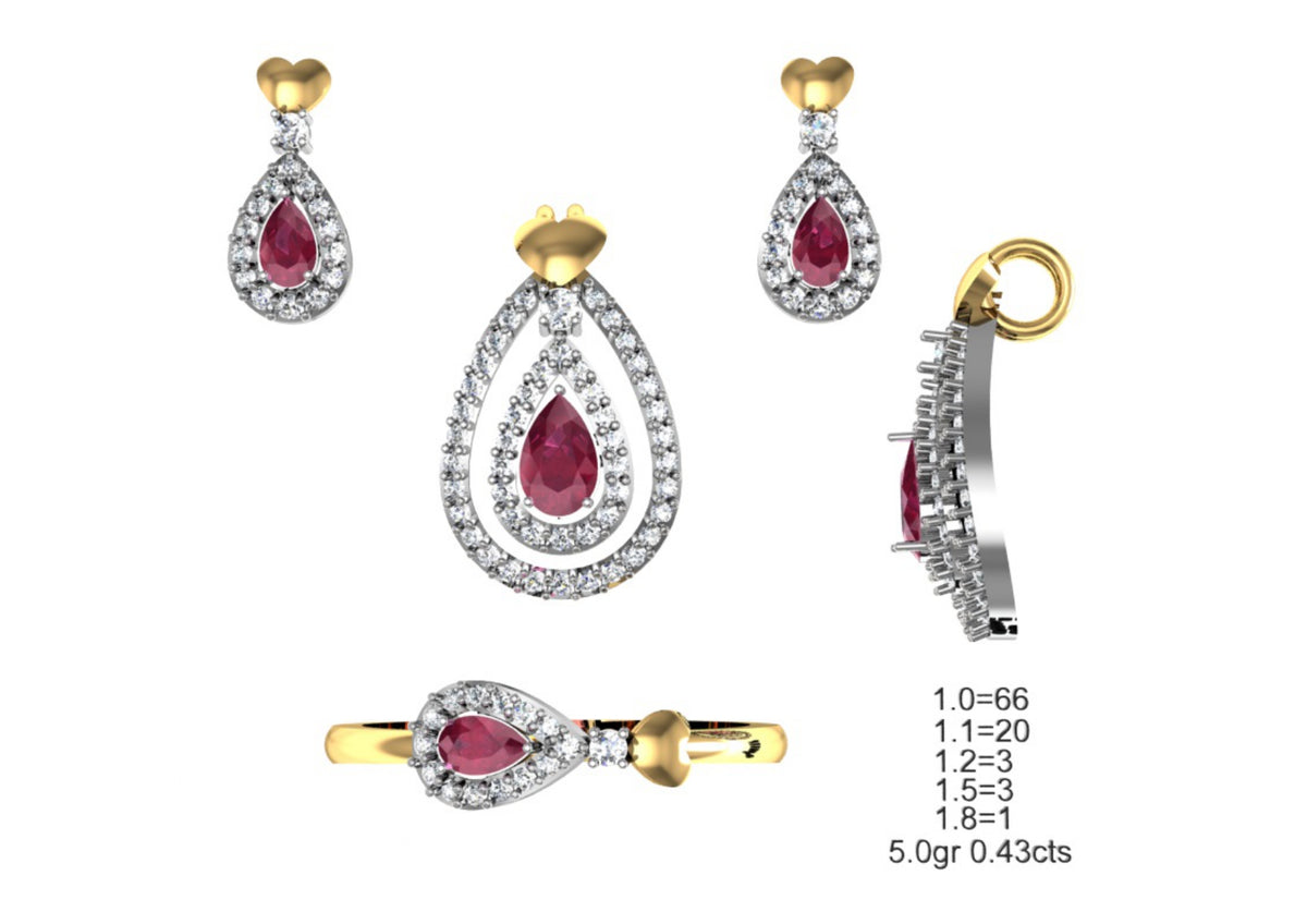 160 Pendant Sets STL & 3DM Files
