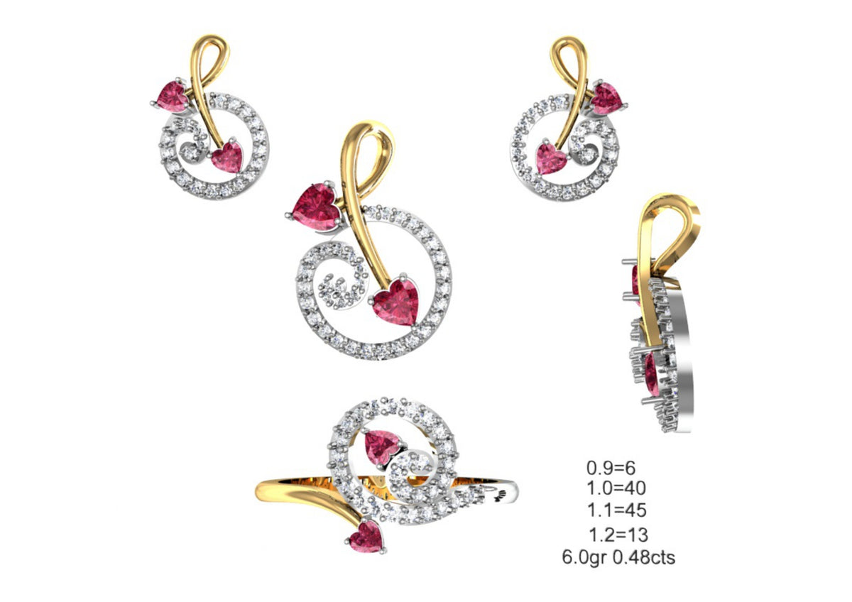 160 Pendant Sets STL & 3DM Files
