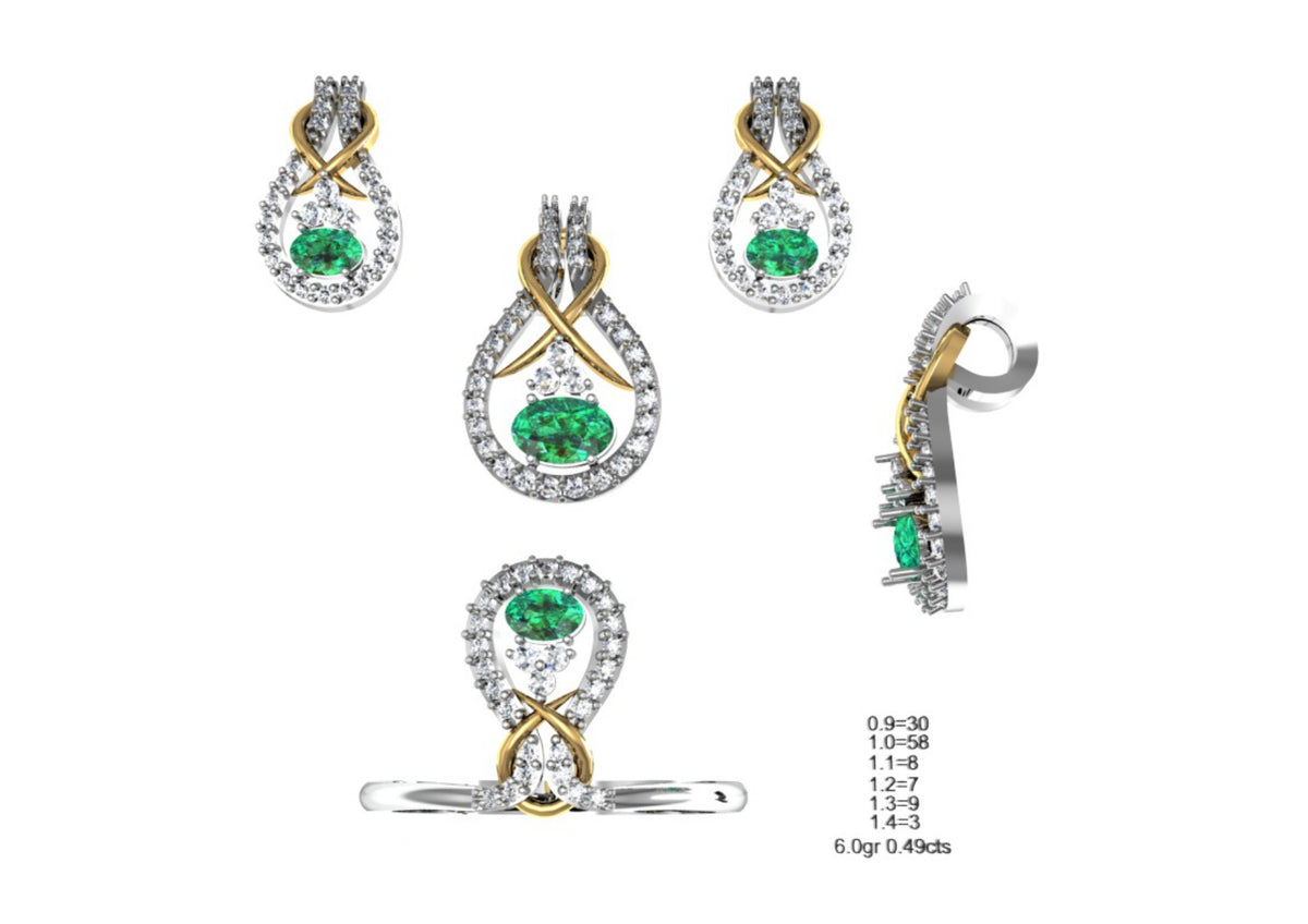 160 Pendant Sets STL & 3DM Files