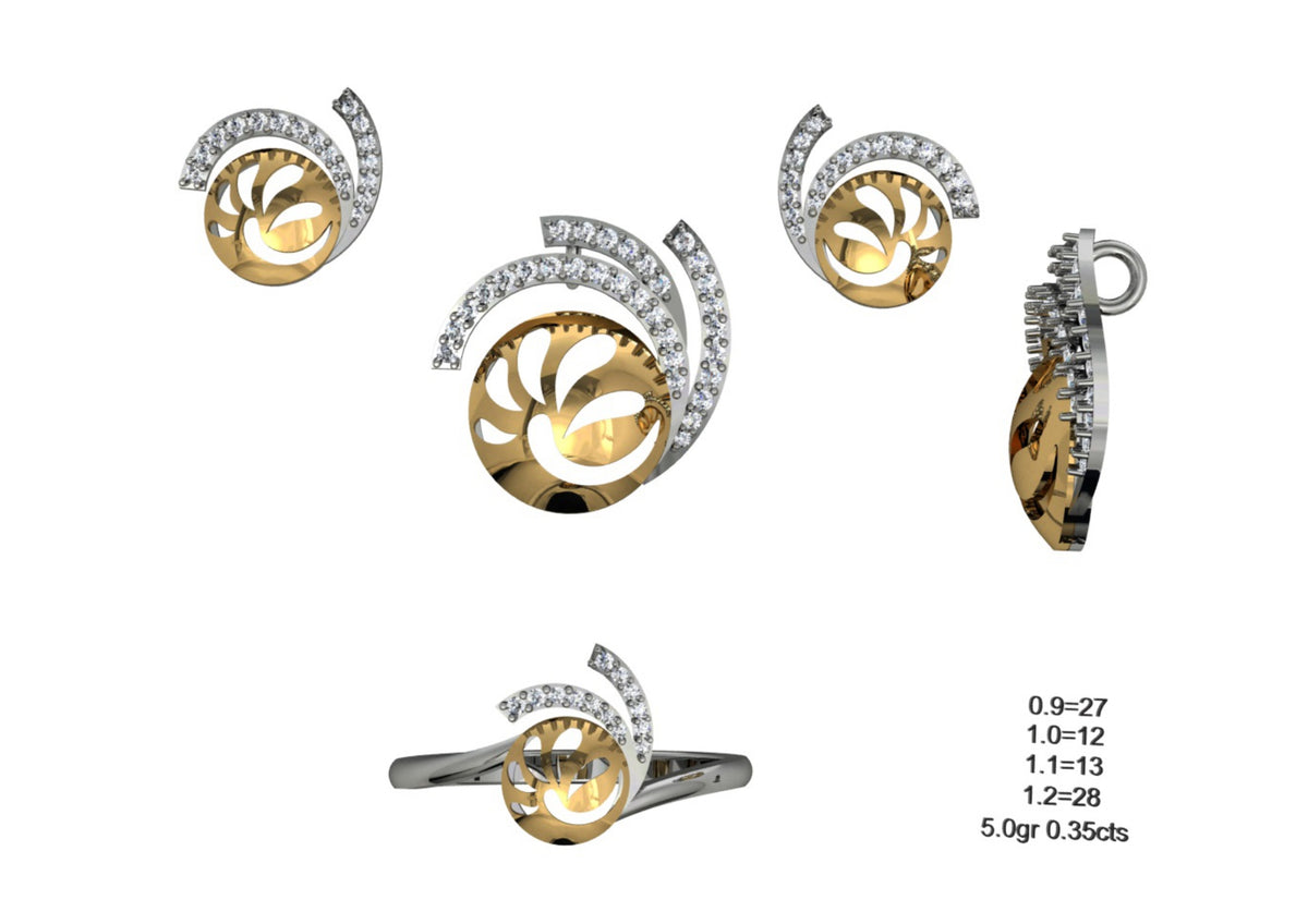 160 Pendant Sets STL & 3DM Files