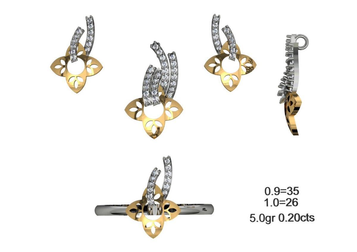 160 Pendant Sets STL & 3DM Files